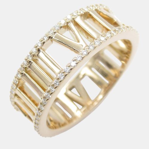 Tiffany & Co 18k Open Atlas Diamond Ring Size Japan 14.5 EU 55 - Tiffany & Co. - Modalova