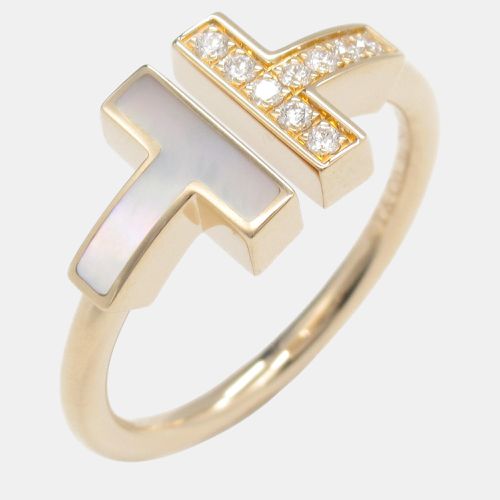 Tiffany & Co 18K Diamond T Wire Ring Size Japan 11.5 EU 51 - Tiffany & Co. - Modalova