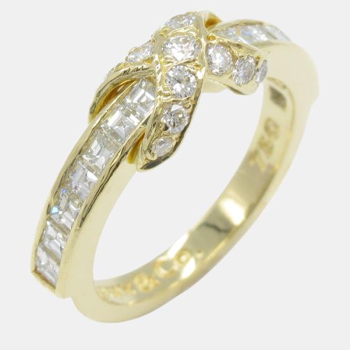 Tiffany & Co 18K Gold Diamond Signature X Band Ring Size Japan 11 EU 51 - Tiffany & Co. - Modalova