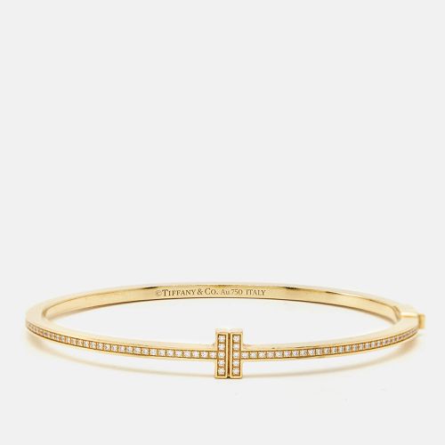 Tiffany T Hinged Wired Diamond 18k Gold Bracelet - Tiffany & Co. - Modalova