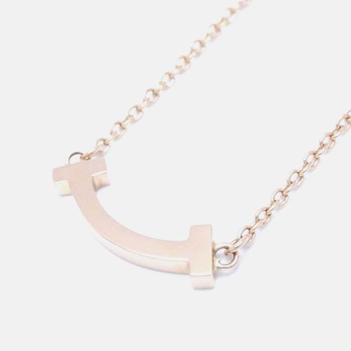 Tiffany & Co T Smile Necklace Mini Gold Rose Gold Metal - Tiffany & Co. - Modalova