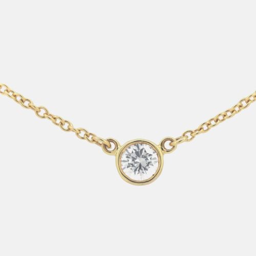 Tiffany Diamond Necklace 18K Yg Gold Black Metal - Tiffany & Co. - Modalova