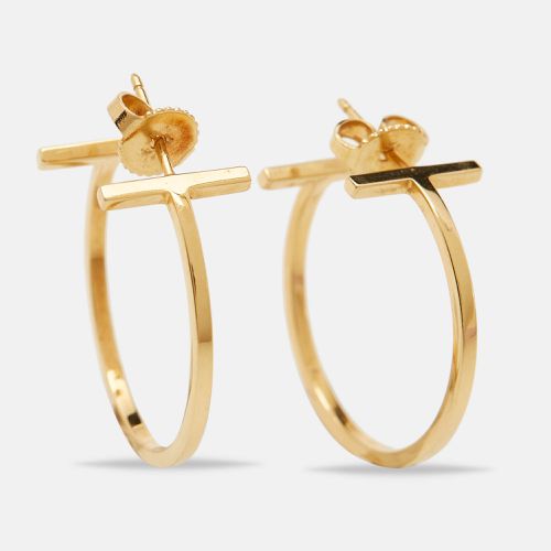 Tiffany T 18k Gold Hoop Earrings - Tiffany & Co. - Modalova