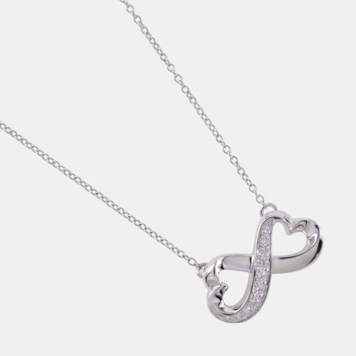 K Gold Paloma Picasso Double Loving Heart Diamond Necklace - Tiffany & Co. - Modalova