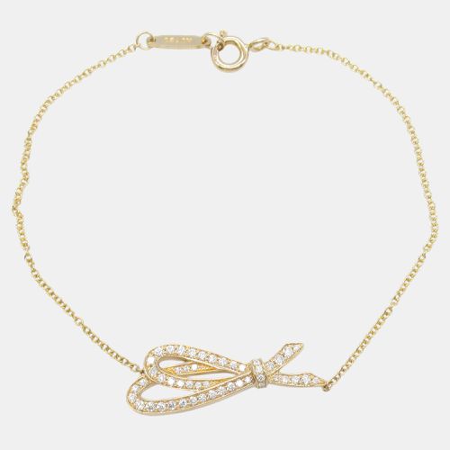 K Gold Diamond Bow Bracelet - Tiffany & Co. - Modalova