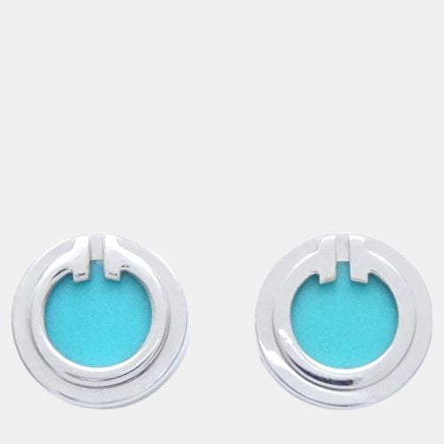 K Gold Turquoise Circle Stud Earrings - Tiffany & Co. - Modalova