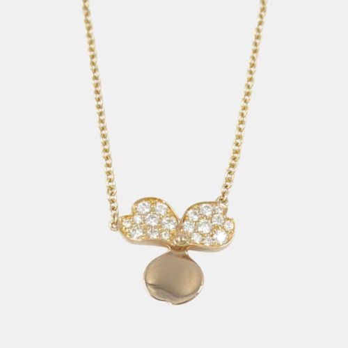 K Gold Diamond Paper Open Flower Pendant Necklace - Tiffany & Co. - Modalova