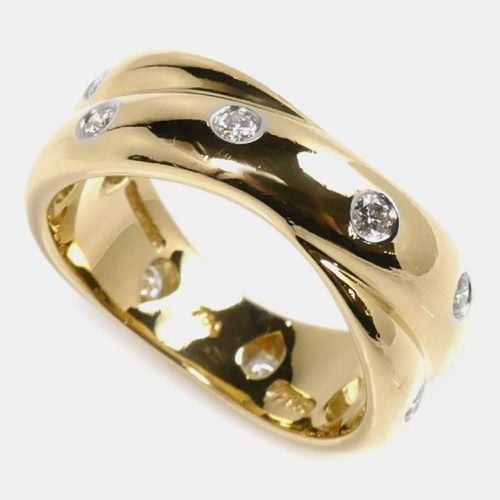 K Gold and Diamond Infinity Dots Band Ring EU 49 - Tiffany & Co. - Modalova