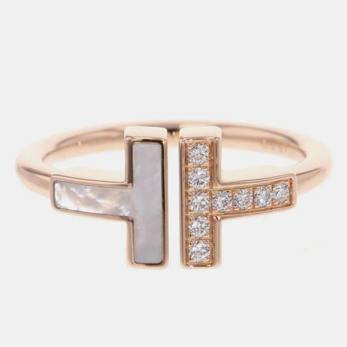 K Rose and Diamond T Wire Band Ring EU 50 - Tiffany & Co. - Modalova