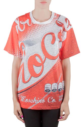 Couture Soda Can Printed Cotton Oversized T Shirt XS - Moschino - Modalova