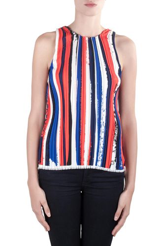 II Plisse Striped Knit Sleeveless Top M - Dion Lee - Modalova