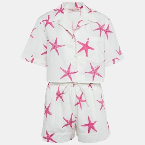 Star Fish Print Cotton Shirts and Shorts Set S - Valentino - Modalova