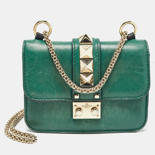 Leather Mini Glam Lock Shoulder Bag - Valentino - Modalova