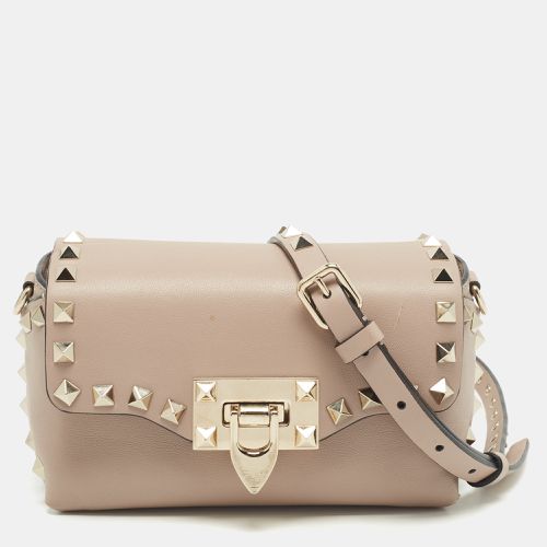 Leather Mini Rockstud Shoulder Bag - Valentino - Modalova