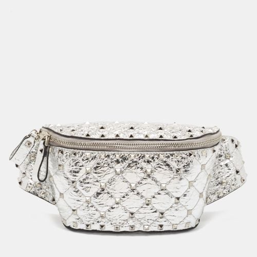 Quilted Patent Leather Rockstud Spike Belt Bag - Valentino - Modalova