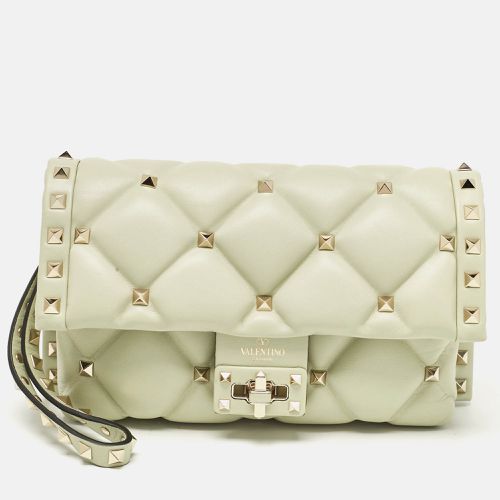 Mint Quilted Leather Candystud Wristlet Clutch - Valentino - Modalova