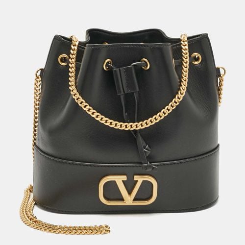 Leather VLogo Mini Bucket Bag - Valentino - Modalova