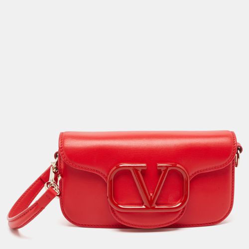 Leather VLogo Wristlet Clutch - Valentino - Modalova