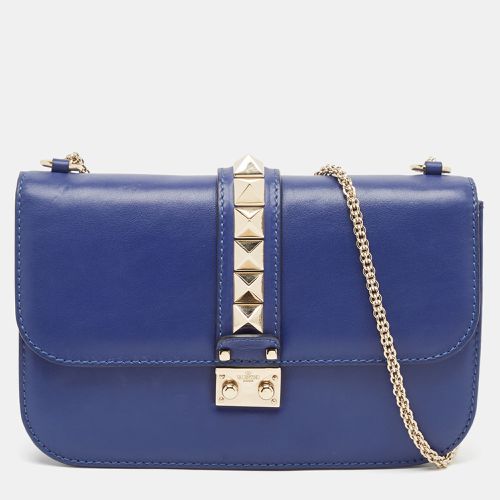 Leather Medium Glam Lock Chain Shoulder Bag - Valentino - Modalova