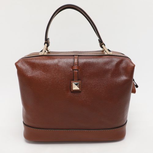 Leather Roman Stud Satchel - Valentino - Modalova