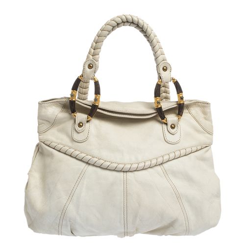 Leather Braided Handle Hobo - Valentino - Modalova