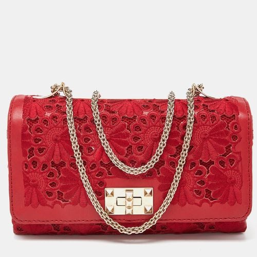 Leather and Lace Va Va Voom Shoulder Bag - Valentino - Modalova