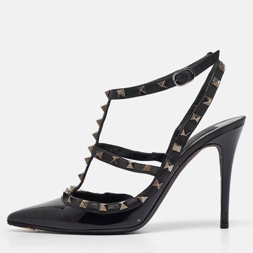 Patent Leather Rockstud Ankle Strap Pumps Size 40 - Valentino - Modalova