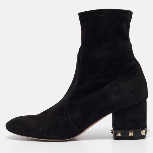 Suede Rockstud Ankle Length Boots Size 38 - Valentino - Modalova