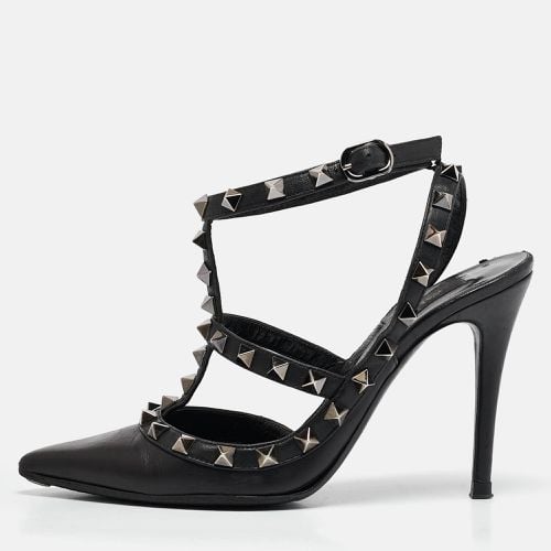 Leather Rockstud Caged Pumps Size 35 - Valentino - Modalova