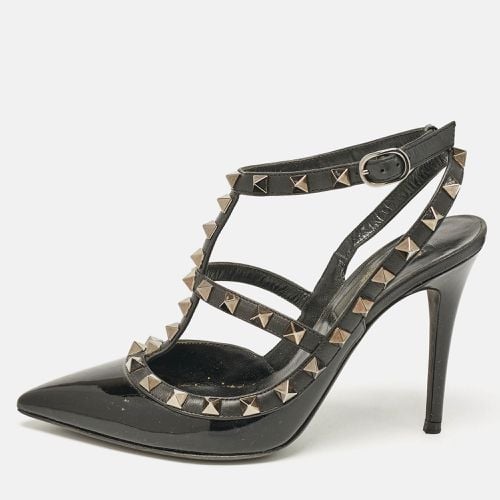 Leather and Patent Leather Rockstud Pumps Size 35.5 - Valentino - Modalova