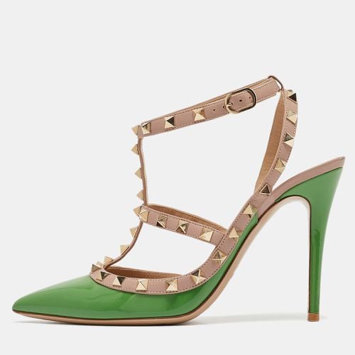 Patent Leather Rockstud Ankle Strap Pumps Size 39 - Valentino - Modalova