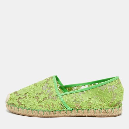 Mesh and Lace Espadrille Flats Size 40 - Valentino - Modalova