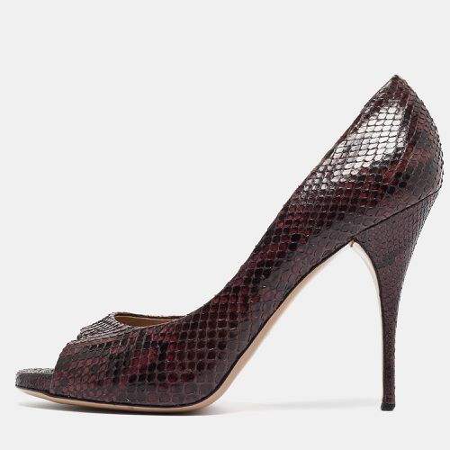 Python Open Toe D'orsay Pumps Size 40 - Valentino - Modalova