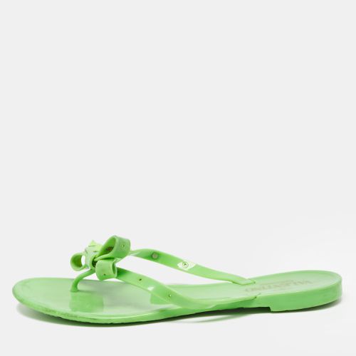 Jelly Rockstud Flat Slides Size 38 - Valentino - Modalova