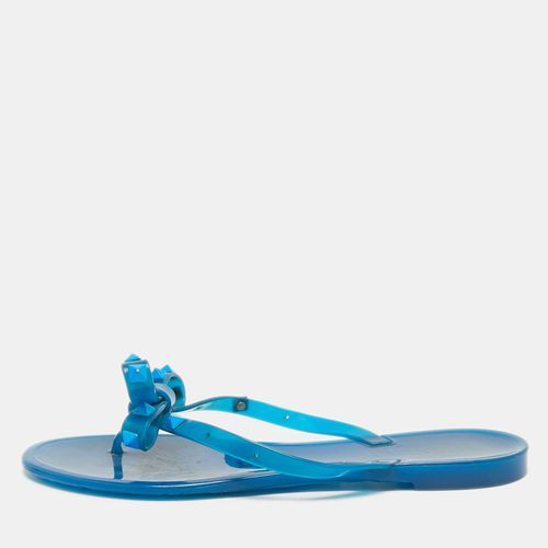 Rubber Rockstud Thong Flat Sandals Size 38 - Valentino - Modalova