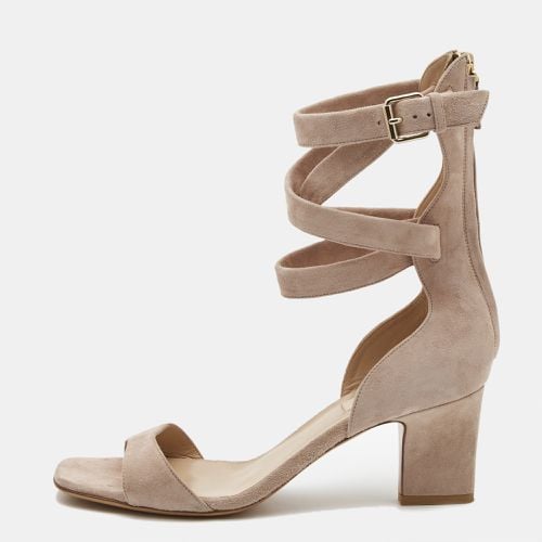 Pink Suede Ankle Strap Sandals Size 39 - Valentino - Modalova