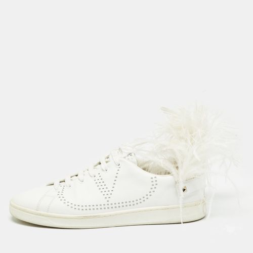 Leather and Feather Backnet Sneakers Size 41 - Valentino - Modalova