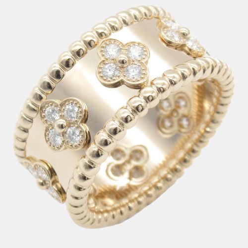 K Rose and Diamond Perlée Clover Ring EU 58 - Van Cleef & Arpels - Modalova