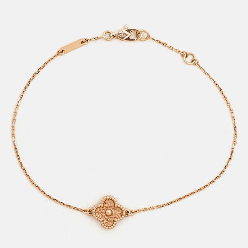 Sweet Alhambra Hammered 18k Rose Bracelet - Van Cleef & Arpels - Modalova