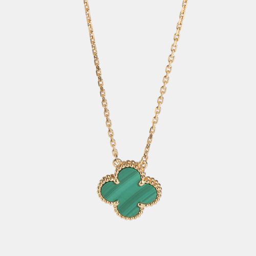 K Gold and Malachite Vintage Alhambra Pendant Necklace - Van Cleef & Arpels - Modalova