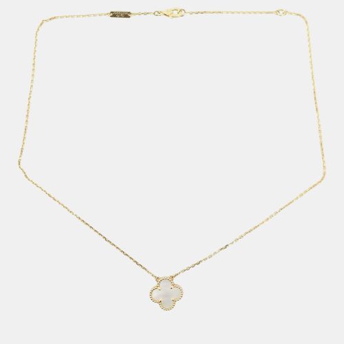 Van Cleef & Arpels 18K Gold Mother of Pearl Vintage Alhambra Pendant - Van Cleef & Arpels - Modalova