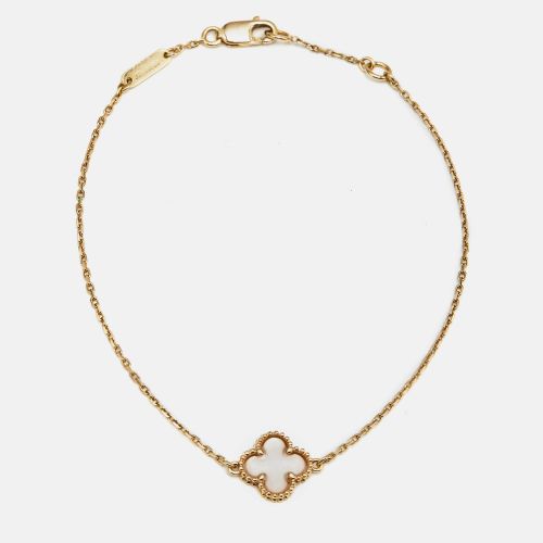 Sweet Alhambra Mother of Pearl 18k Gold Bracelet - Van Cleef & Arpels - Modalova
