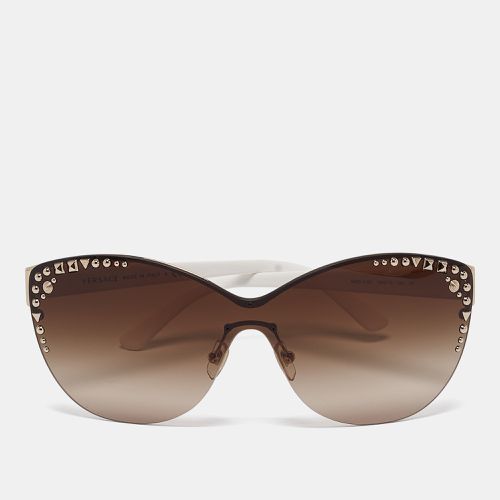 White Gradient MOD.2152 Studded Cat Eye Sunglasses - Versace - Modalova