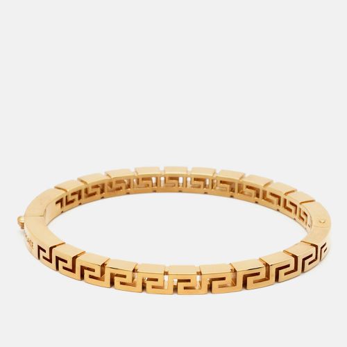 Greca Tone Bangle Bracelet L - Versace - Modalova