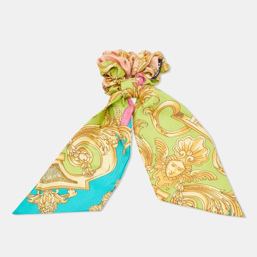 Barocco Goddess Silk Ribbon Scrunchie - Versace - Modalova