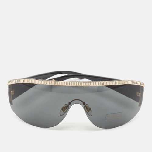 Yellow Gradient MOD. 4232-B Crystals Shield Sunglasses - Versace - Modalova