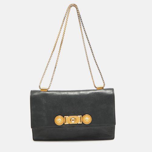 Leather Icon Medusa Chain Bag - Versace - Modalova