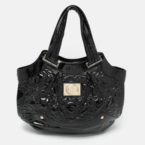 Patent Leather Satchel - Versace - Modalova