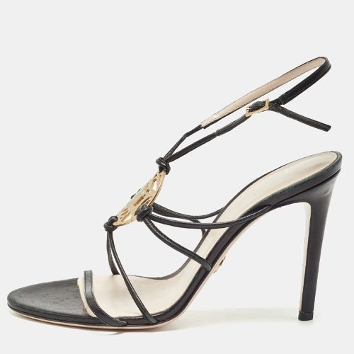 Leather Medusa Ankle Strap Sandals Size 39.5 - Versace - Modalova