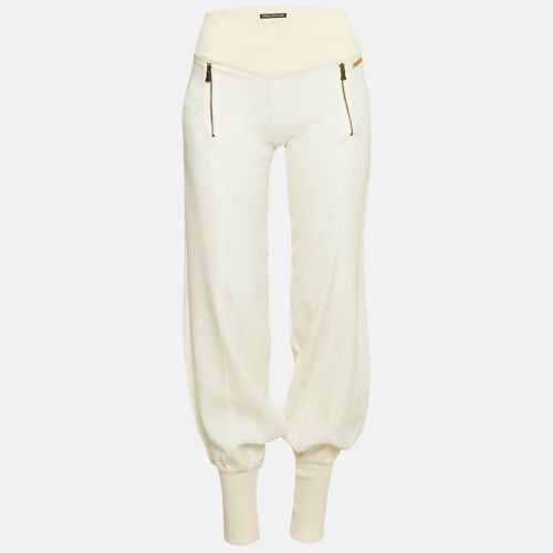 Chiffon and Rib Knit Trim Joggers S - Versace Jeans Couture - Modalova